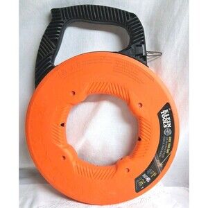 240ft Klein Tools Steel Fish Tape 1/8" Width Orange Made In USA House Wiring